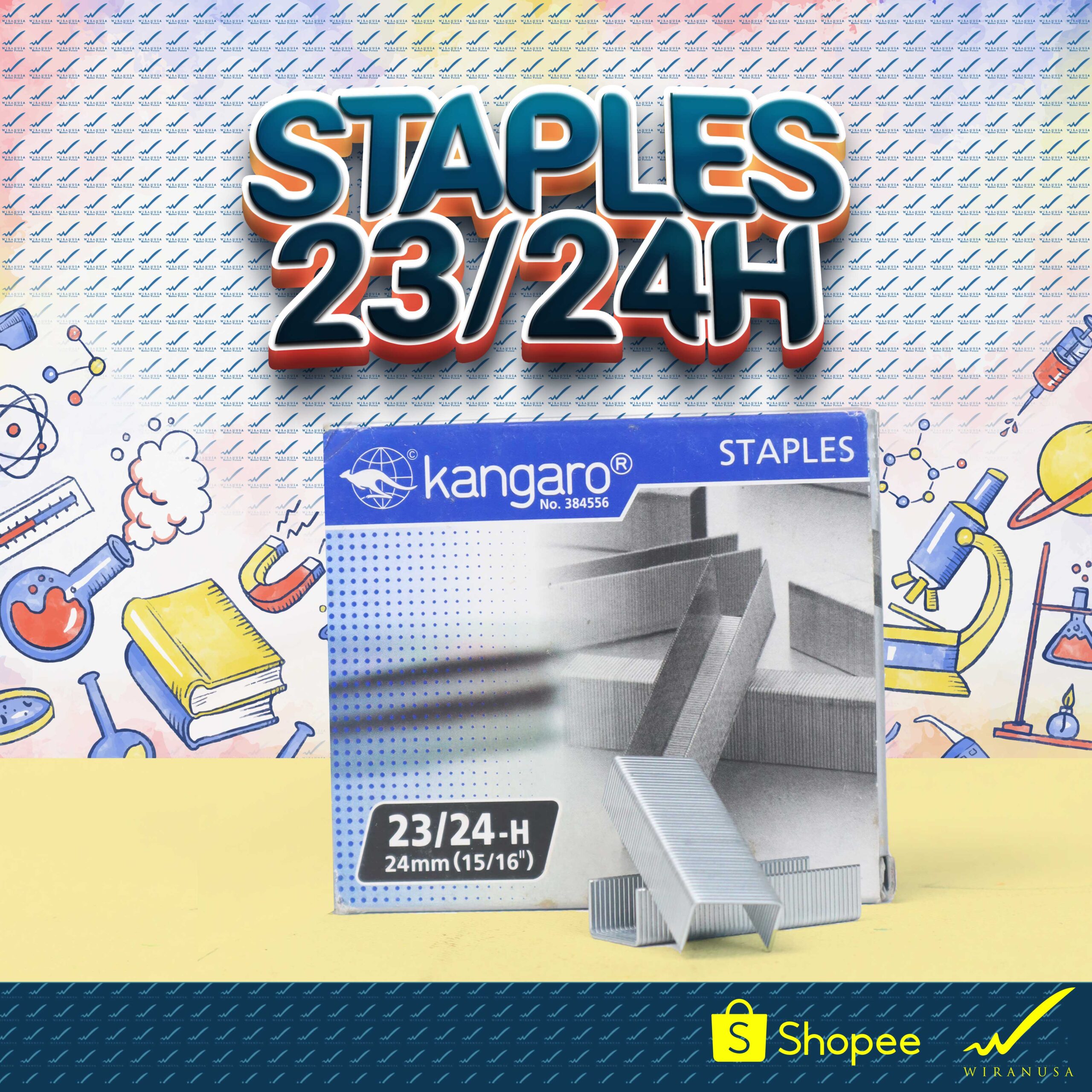 Isi Staples Kangaro 23/24-H 24mm (15/16``)