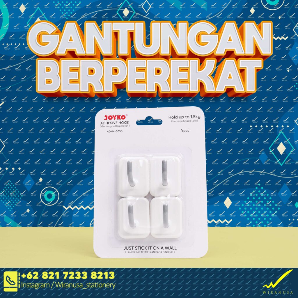 Gantungan berperekat Joyko (Menahan Hingga 1.5kg) ADHK-3050