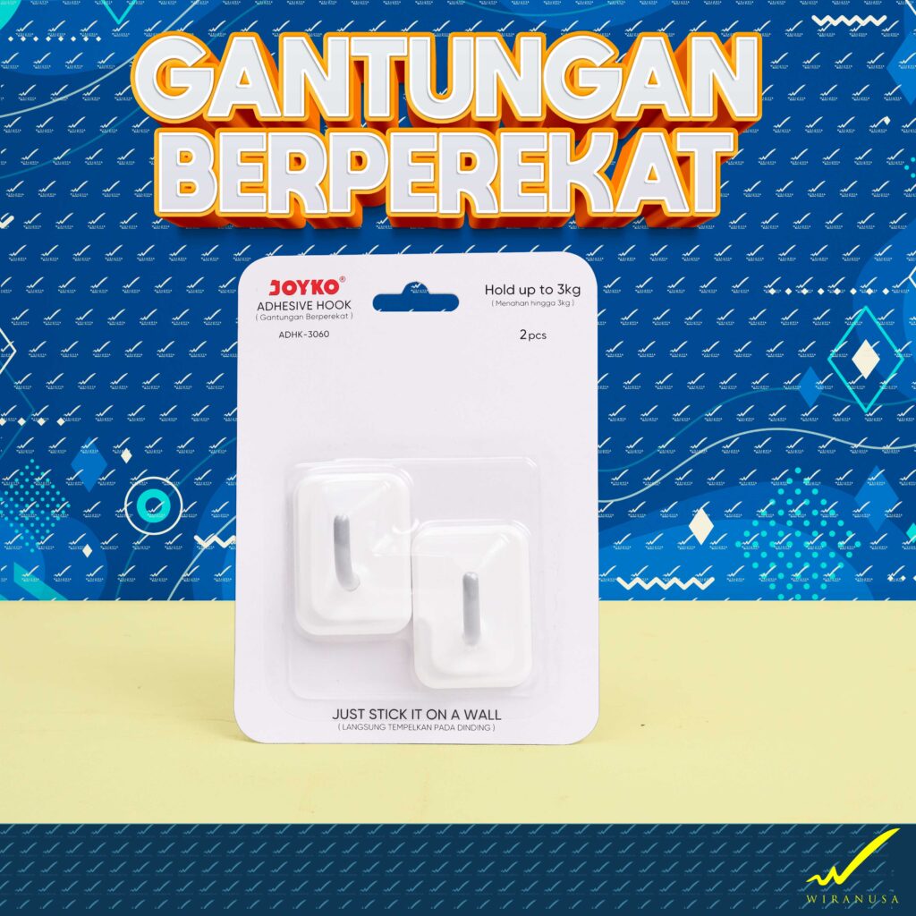 Gantungan berperekat Joyko (Menahan Hingga 3kg) ADHK-3060