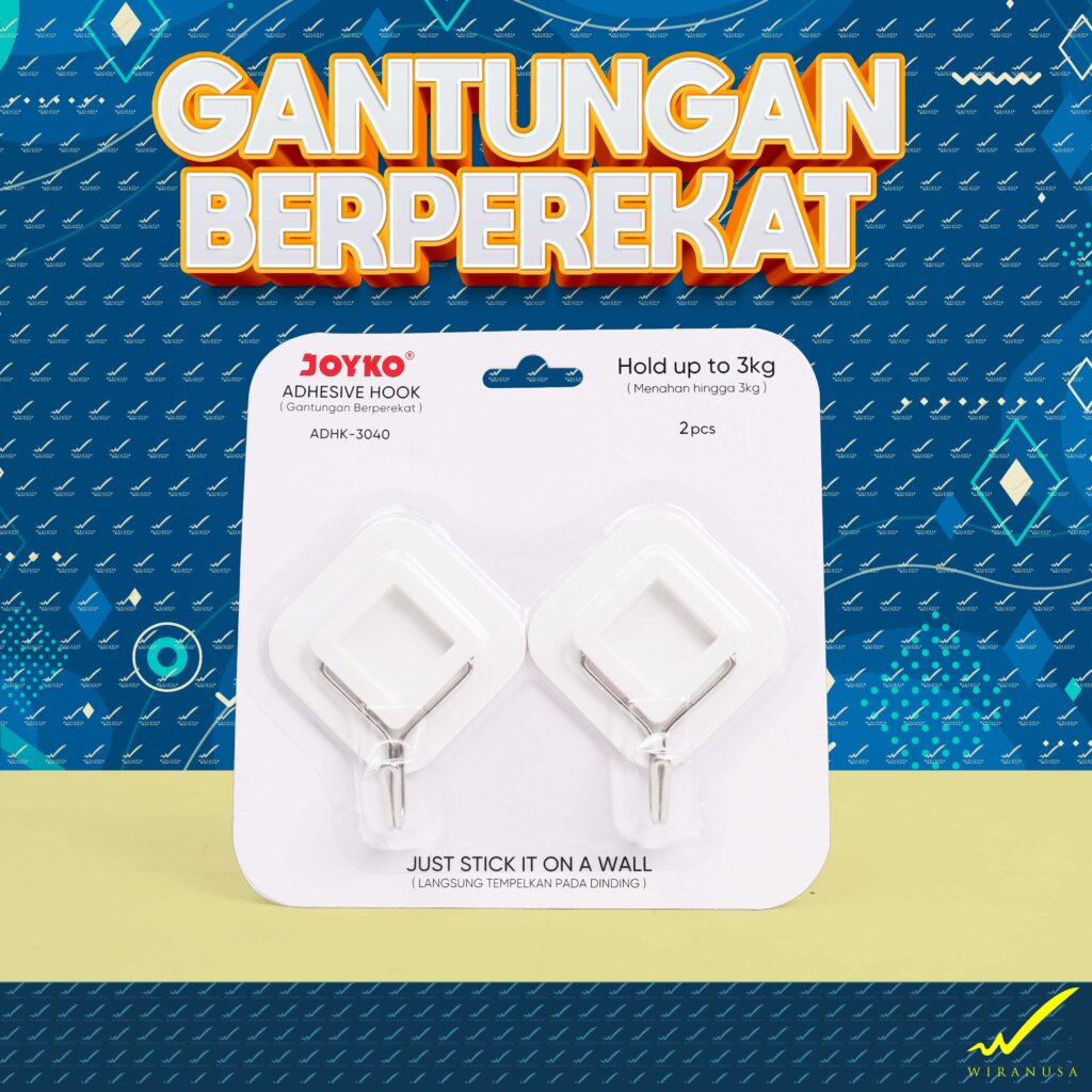 Gantungan berperekat Joyko (Menahan Hingga 3kg) ADHK-3040