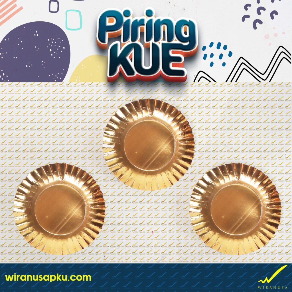 Piring Kue Ultah Silver dan Gold