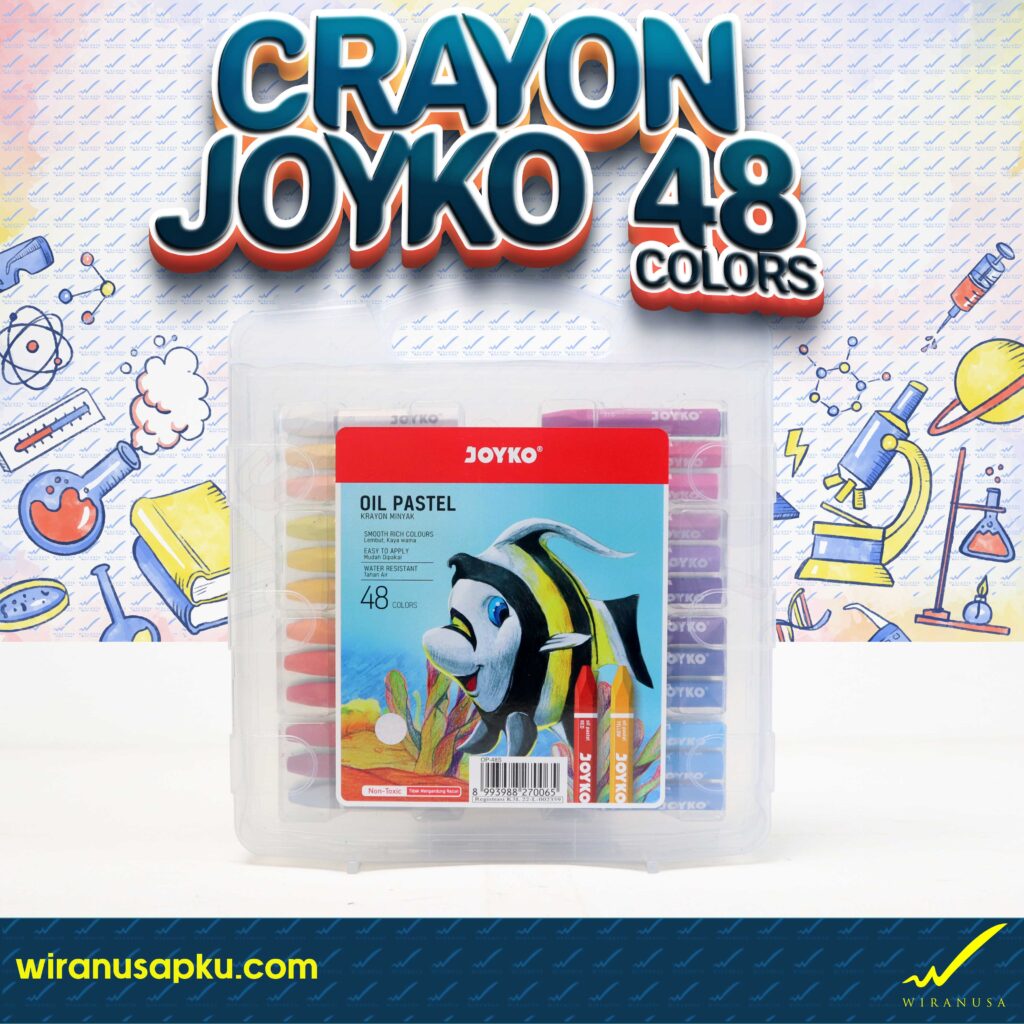 Crayon 48 Warna Joyko OP-48S