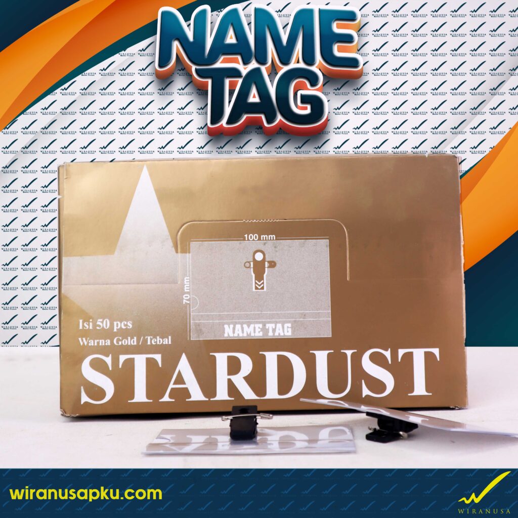 Name plate peniti Stardust