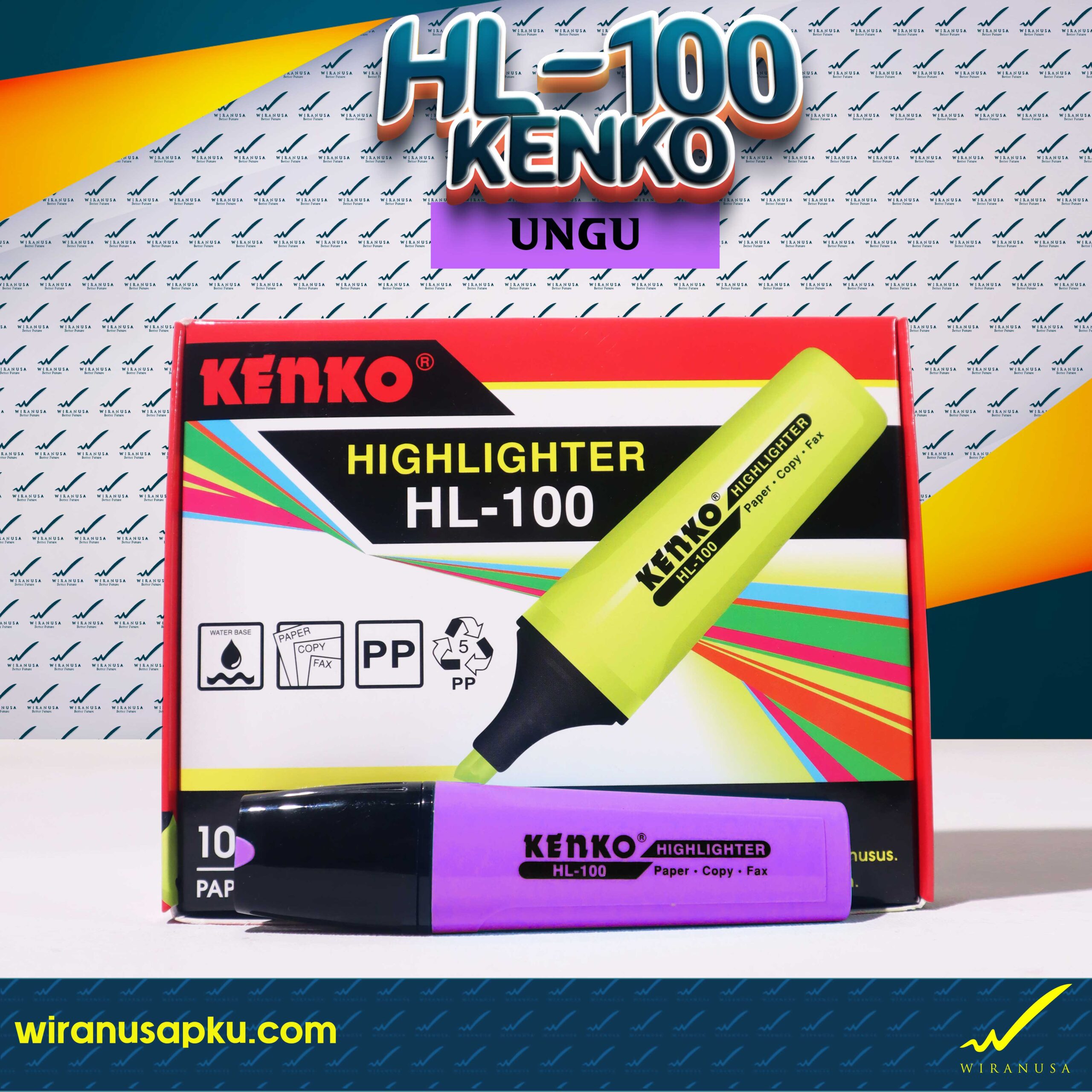 Stabilo kenko HL-100 Warna ungu